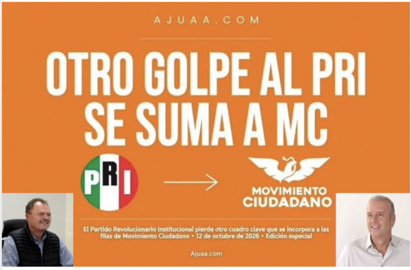 OTRO GOLPE AL PRI: DIPUTADO FEDERAL MARIO CALZADA RENUNCIA AL TRICOLOR Y SE SUMA A MC